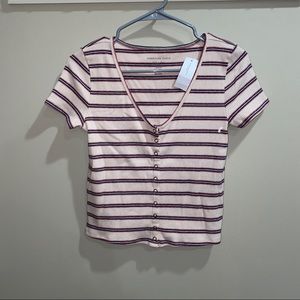 American Eagle cropped shirt - medium ✨